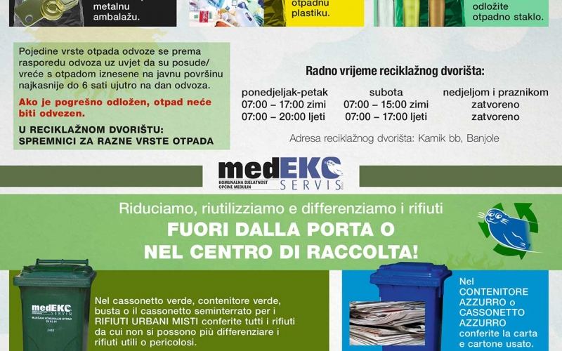 OBAVIJEST ZA IZNAJMLJIVAČE